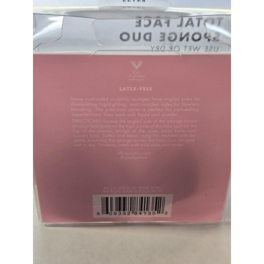 Elf Total Face Sponge Deo Use Wet Or Dry